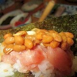 納豆マグロ寿司ロール